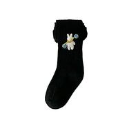 Toddler Pantyhose Non Slip Socks 1 Pairs Toddler Socks Toddler Grip Crew Socks for Boys Girls Soft Tights Toddler Seamless Leggings Tights For Baby Girls Winter Knit Warm Pants (Black, 6-18 Months)