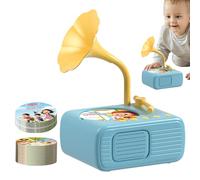 Toddler Phonograph with 96 Cards - Early Education Machine Record Player | Educational Story Machine for Children Bedtime Stories Nostalgic Play Family