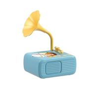 Toddler Phonograph with 99 Cards Kids Record Player Story & Music Player, Educational Gramophone Musical Toy with Stories, Songs & Phonograph Record, Gift for Boys and Girls (Blue)