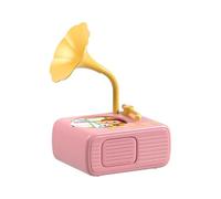Toddler Phonograph with 99 Cards Kids Record Player Story & Music Player, Educational Gramophone Musical Toy with Stories, Songs & Phonograph Record, Gift for Boys and Girls (Pink)