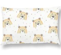 Toddler Pillow With Cotton Pillowcase - Kid/Baby pillow With Cover Suitable For Ages 3 To 10 - Small Size 60x40cm - Soft Hypoallergenic Children Pillow Case - Machine Washable - For Cot Bed, Travel