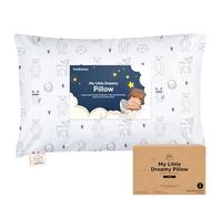 Toddler Pillow with Pillowcase, Jumbo - Soft Organic Cotton Toddler Pillows for Sleeping - Machine Washable - Toddlers, Kids, Boy, Girl - Perfect for Travel, Toddler Cot, Bed Set (KeaFriends)