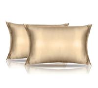 Toddler Pillowcases 2 Pack Satin Toddler Pillowcase 14x20 Breathable Silky Soft Travel Pillow Case Cover Khaki Silk Toddler Pillowcase Envelope Style