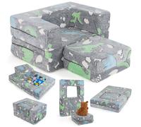 Toddler Play Couch Modular Baby Couch With Cushion-Dinosaur Gymax Yellow One Size