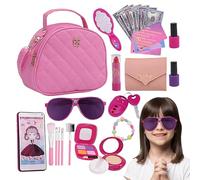 Toddler Play Handbag, Toy Purse with Accessories | Pretend Play 27X Toy Kit, Little Girl Purse Dress Up Purse with Wallet, Teleph