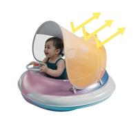 Toddler Pool Float Inflatable | Baby Floats with Canopy for Pool - Comfortable Swimming Floating Seat Toy for Backyard Bath Lake River Pond