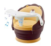 Toddler Portable Dining Chair | Rotating Toddler Table Chair - Cartoon Lions Kids Rotating Dining Chair Cute Voice 360° Rotation Removable Plate for Girls