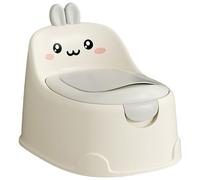 Toddler Potty, Kids Potty with Handle Rabbit-Shaped Toddler with Drawer Toilet Bowl & PU Cushion Non-Slip Splash-Proof Potties Training Chair for 0-6 Years Old