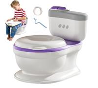 Toddler Potty Training Potty Lifelike Potty Training Potty Toilet Potty Splash Proof Toilet Potty for Kids - Potty Training Tool with E Flush Button