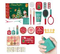Toddler Pretend Makeup - Children Christmas Fake Cosmetic Set,Skin-Gentle Pretend Makeup Kit for Party, Birthday, Preschool, Christmas, Nursery, Game Room, Girls 3-5
