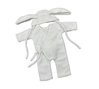 Toddler Professional Photography Clothes with Long-Ear Animal Hat and Romper Outfit Photography Props Baby Supplies Machine Washable Baby Suit