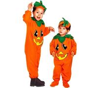 Toddler Pumpkin Costume Child Halloween Fancy Dress Jumpsuit with Hat