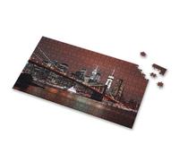 Toddler Puzzles Ages 2-4 A City Skyline With A Bridge In The Foreground. Picture Puzzle Puzzles 500 Pieces 300 Piece Puzzle(300PCS)