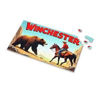 Toddler Puzzles Ages 2-4 A Cowboy Confronts A Bear In The Wilderness Picture Puzzle Puzzles 500 Pieces 750 Piece Puzzles For Adults(300PCS)