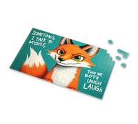 Toddler Puzzles Ages 2-4 Fox Laughs At Self-Talk Picture Puzzle Puzzles 500 Pieces 750 Piece Puzzles For Adults(500PCS)