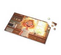 Toddler Puzzles Ages 2-4 Happy Child In Kitchen With Warm Light Picture Puzzle Spot It Game For Kids Easter Gifts(300PCS)