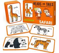 Toddler Puzzles For 2 3 Year Olds - Matching Kids Puzzle Games | 100% Self-Correcting 16 Matching Pairs Games of Wild Animals - Educational Toys with 32 Pieces - Memory Matching Games