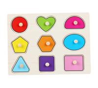 Toddler Puzzles, Geometric Figure Shape Wooden Puzzles, Early Learning & Educational Colorful Puzzle Toys Great Preschool Gift for Girls and Boys