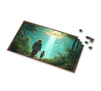 Toddler Puzzles Journey Through The Jungle: A Mysterious Encounter With An Alien Picture Puzzle 750 Piece Puzzles For Adults Toddlers Toys(1000PCS)