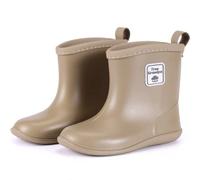 Toddler Rain Boots, Short Rain Boots for Toddlers, Easy to Put on, Lightweight and Waterproof, Camel, 16.0 cm