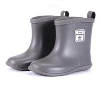 Toddler Rain Boots, Short Rain Boots for Toddlers, Easy to Put on, Lightweight and Waterproof, Light gray, 13.0 cm