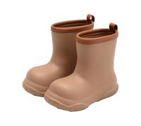 Toddler Rain Boots Waterproof Non-Slip Rain Boots for Kids Girls Boys, Unisex-Child Fun Printed Mud Boot for Outdoor, Farm, Park, Hiking, Fishing, School Playing Khaki