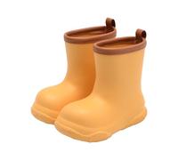 Toddler Rain Boots Waterproof Non-Slip Rain Boots for Kids Girls Boys, Unisex-Child Fun Printed Mud Boot for Outdoor, Farm, Park, Hiking, Fishing, School Playing Yellow