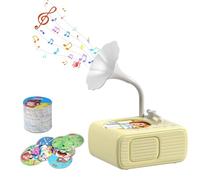 Toddler Record Player,Sweako Kids Gramophone,Toddler Phonograph with 99 Cards,Kids Record Player,Story & Music Player-Audio Storytelling Toy with Songs & Tales,Fun Gift for Boys and Girls(Beige)