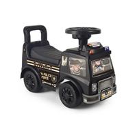 Toddler Ride-On Toy, Push Car with Music Steering Wheel, Emergency Vehicle Theme, for 18-36 Months, 5 Styles - Fire Truck, Police Car, Ambulance (Black)