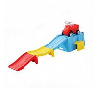 Toddler Roller Drink Mat Ride-on Track Set Blue | Freestanding Up-and-Down Slide & Climber Playset for Indoor/Outdoor Active Play, Ages 2+