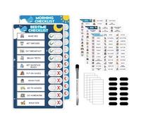 Toddler Routine Chart | Visual Schedule Magnetic Planner Board | Schedule Board Kids Learning Toy | for Refrigerator Home Study Bedroom Classroom