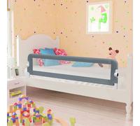 Vidaxl Toddler Safety Bed Rail Grey 150X42 Cm Polyester, Grey