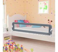 vidaXL Toddler Safety Bed Rail Grey 180x42cm Polyester Kids Nursery Rails