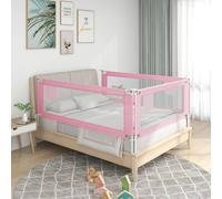 Vidaxl Toddler Safety Bed Rail Pink 90X25 Cm Fabric, Pink