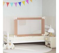 Toddler Safety Bed Rail Taupe 120x25 cm Fabric