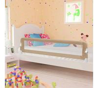 Toddler Safety Bed Rail Taupe 180x42 cm Polyester