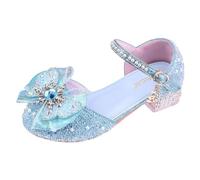 Toddler Sandals Summer Flat Shoes Queen Princess Birthday Sandals For Little Girls Slipper Water-Friendly Lightweight Slip-On Clogs Pink Silver Blue Purple White (Blue,10)