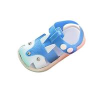 Toddler Sandals With Hook and Loop Strap, Cute Open Toe Walking Shoes for Little Boys Girls Beach Play, Soft Casual Flats for Children Summer Outdoor Garden, Daily Exploring Footwear