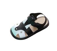 Toddler Sandals With Hook and Loop Strap, Cute Open Toe Walking Shoes for Little Boys Girls Beach Play, Soft Casual Flats for Children Summer Outdoor Garden, Daily Exploring Footwear