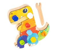 Toddler Screwdriver Board | Wood Educational Learning Toys - Dinosaur Screw Board Fine Motor Skills Toy for Toddler Preschool Classroom Travel Home