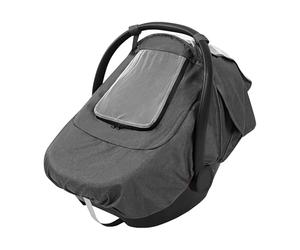 Toddler Seat Blanket - Warm Carseat Cover for Cold Weather Trips | Brushed Fabric with Snug Fit Edges, Lightweight Layer, Comfortable Barrier for Walking Camping and Park Outings