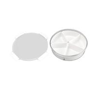 Toddler Sensory Bin Toys, 5 Grids Multifunctional White Sensory Bins for Crafts, Sealable with Lid, Develop Motor Skills, Easy to Clean, Best Kids