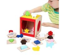 Toddler Shape Sorter | Sensory Wooden Matching Puzzle Box For Kids |Wooden Puzzle Toy For Kids | Early Learning Educational Toy For Preschool, Kindergarten & Home - Fine Motor Skill Development For