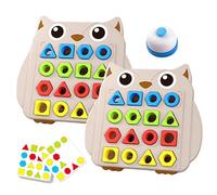 Toddler Shapes Matching Toy - Educational Board Game, Challenging Shape Sorting Puzzle | Fine Motor Skill Learning Toy for Kids Boys Girls 2+ Years, Kindergarten Travel Classroom Gift