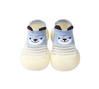 Toddler Shoes Toddler Baby Socks Shoes 0-3 Years Baby First-Walking Trainers Anti-Slip Walking Socks Thin Socks Children Baby Girl Boys Floor Socks Breathable Shoes (12.5cm,Blue)