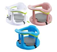 Toddler Shower Seat - Summer Bath Seat Baby, Child Sit Up Bath Seat | Mew Born Child Cushion Support, Non-Slip 6-18 Month Baby Shower Chair for New Parents Anti-Rollover Heat Resistant Skin Friendly