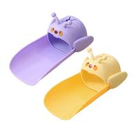 Toddler Sink Extender, 2 Pieces Portable Baby Bath Spout Cover, Cute Bee Bathroom Sink Faucet Extender, Faucet Extension for Home, Kids, Kitchen Sinks Faucet, Basin Faucets