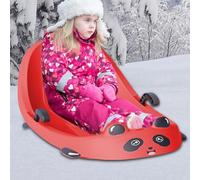 Toddler Sled,Winter Sport Equipment - Built-in Brake Kids Snow Sled,for Cold Weather Snowy Hills Park Backyard Playground Children