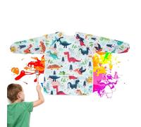 Toddler Smock Painting,Paint Art Apron for Kids | Kids' Artist Aprons with Pocket for Crafts, Arts & Eating, Dinosaur Design with Long Sleeve