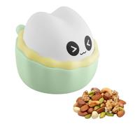 Toddler Snack Pots, Silicone Baby Snack Pots Cups, Spill Proof Toddler Snack Box Storage Container Food Catcher, Snack Catcher Food Cup with Lid, Microwavable and Refrigerated (Green)